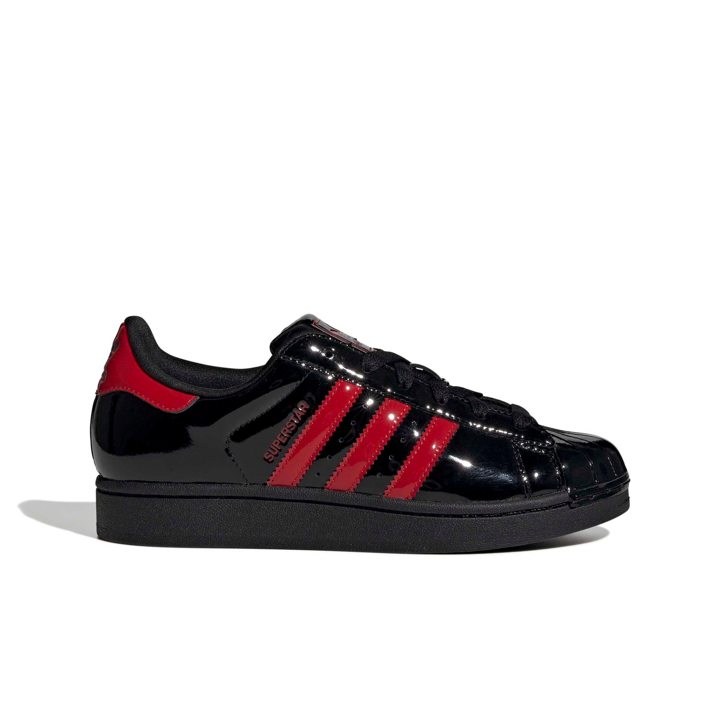 adidas Originals Superstar II "Core Black/Better Scarlet/Core Black" Women's Shoe - BLACK/SCARLET/BLACK